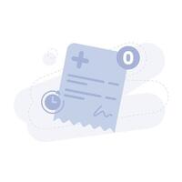 Medical Prescription Empty UI Illustration vector