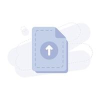 Upload File UI Illustration vector