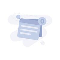 Reminder List Empty UI Illustration vector