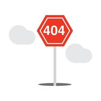 404 error page template for website. 404 alert flat design. vector