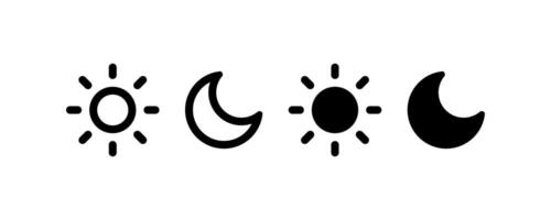 Sun and moon. icon design. vector