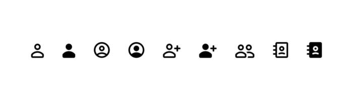 User set. icon design. vector