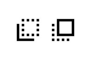 Pixel Flip to back and front. icon. vector