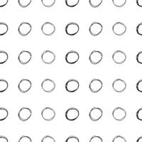 Seamless pattern with sketch circles shape vector