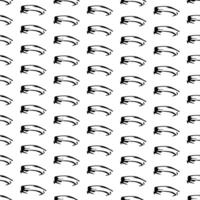 Seamless pattern with sketch squiggle vector