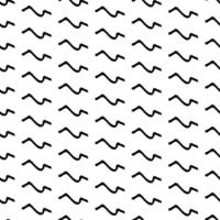 Seamless pattern with sketch squiggle vector