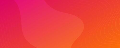 Modern colorful gradient background with wave lines vector
