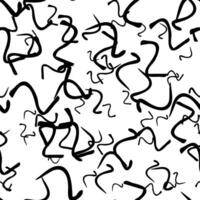 Seamless pattern with sketch squiggle vector