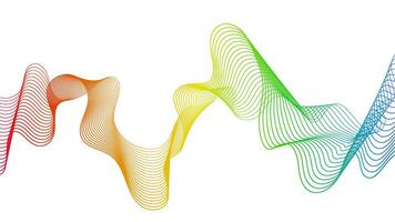 Abstract backdrop with wave gradient lines vector