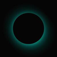Circle illuminate light frame with color gradient vector