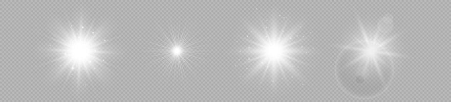 Light effect of lens flares vector