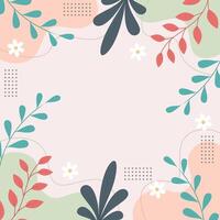 Decorative elegant flloral frame background vector