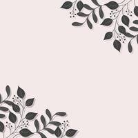 Decorative elegant flloral frame background vector