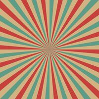 Retro colorful sunbrust frame background vector