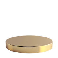 golden circle podium display isolated on transparent background png