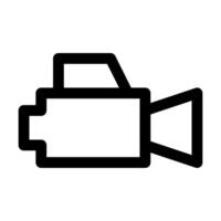 camera icon in lin style. illustration vector