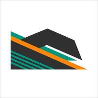 Modern Abstract Corner Shape Element vector
