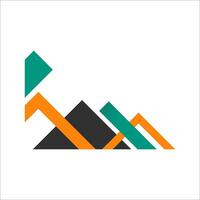 Modern Abstract Corner Shape Element vector