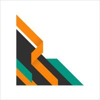 Modern Abstract Corner Shape Element vector