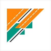 Modern Abstract Corner Shape Element vector