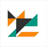 Modern Abstract Corner Shape Element vector