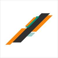 Modern Abstract Corner Shape Element vector