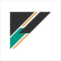 Modern Abstract Corner Shape Element vector