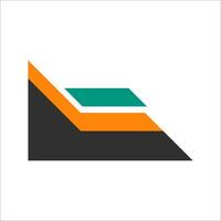 Modern Abstract Corner Shape Element vector