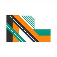 Modern Abstract Corner Shape Element vector