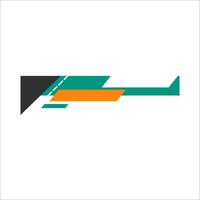 Modern Abstract Corner Shape Element vector