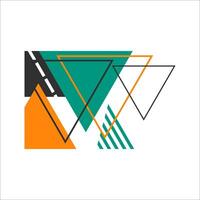 Modern Abstract Corner Shape Element vector