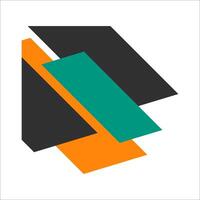 Modern Abstract Corner Shape Element vector