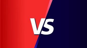 red and blue background vs for competition vector