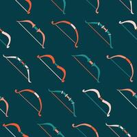 Collection of Bow Seamless Pattern illustration Design vector