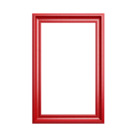 Red frame without background png
