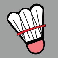 illustration of simple badminton shuttlecock design vector