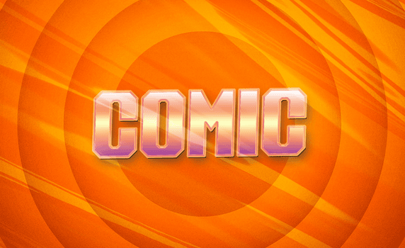 Comic Text Effect psd