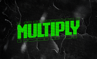 Multiply Text Effect psd