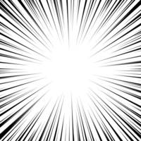 Radial speed lines. Radial speed lines effectively convey a sense of movement and speed, which can make a design more dynamic and attractive. Used to create dynamic and energetic visual effects. png