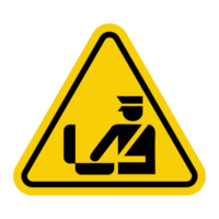 Customs control sign. Customs sign. Checkpoint. Sign is used near borders and checkpoints in areas where customs inspection vehicles and cargo is carried out. Warning yellow triangular sign. png