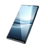 High Quality Mobile Phone with Realistic Screen Isolated on Clear Background png