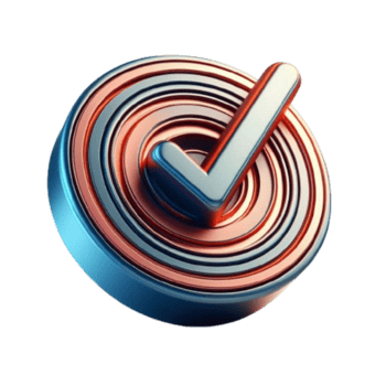 Golden Check Mark Icon On White Round Button 3d Realistic Design Element png