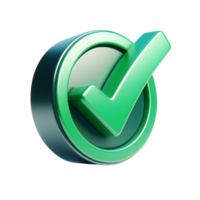Green Check MarGreen check mark icon with circle, tick box, check list circle frame, checkbox symbol sign png