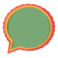 Speech bubble empty price tag png
