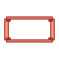 an ornate square frame with a colorful pattern png