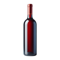 A Red wine bottle on transperant background png