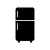 Flat design refrigerator icon. vector
