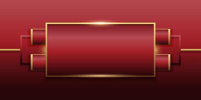 abstract gold and dark red geometric background design vector