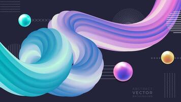 abstract liquid gradient background design vector