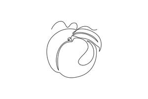 Fruits concept. Single line draw design graphic illustration. vector